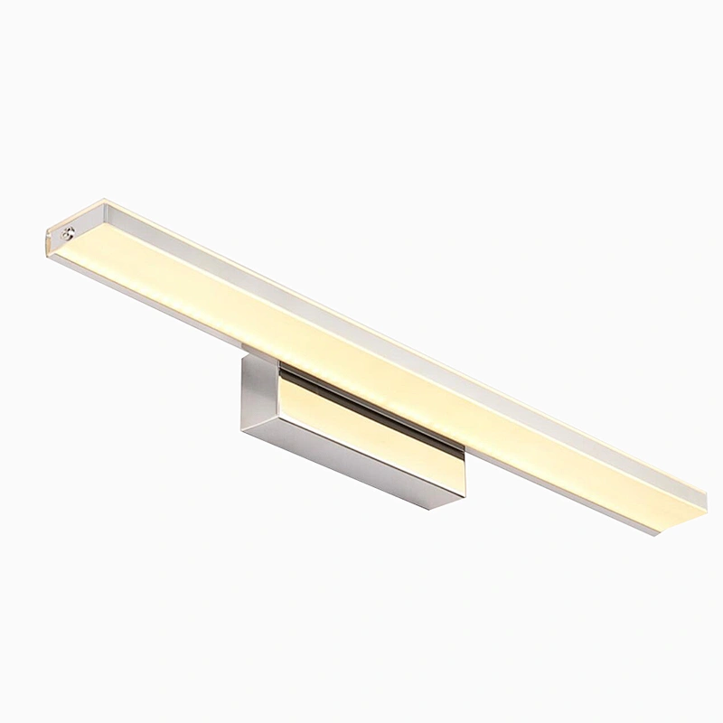 Hot-selling post-modern minimalist wall lamp hotel bathroom stainless steel acrylic led mirror light front