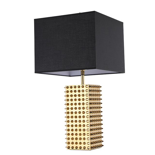 2018 New Design Hedgehog Custom Hotel Table Light Gold Bedside Table Lamp
