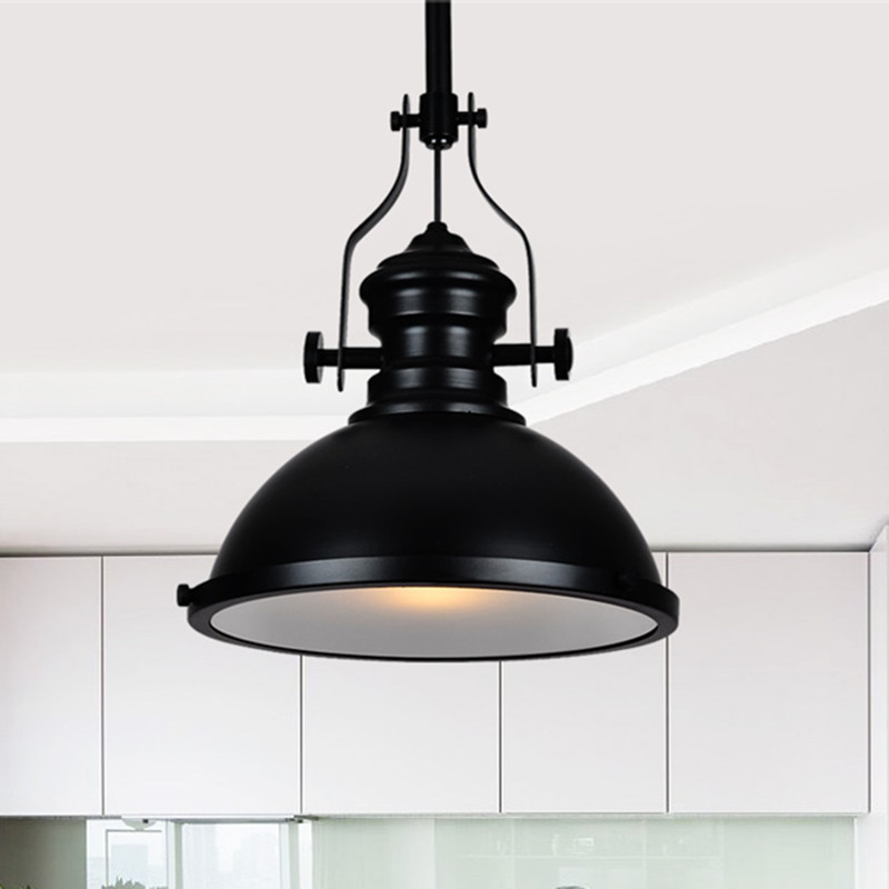 Modern simple living room creative industrial retro iron pendant lamp chandelier