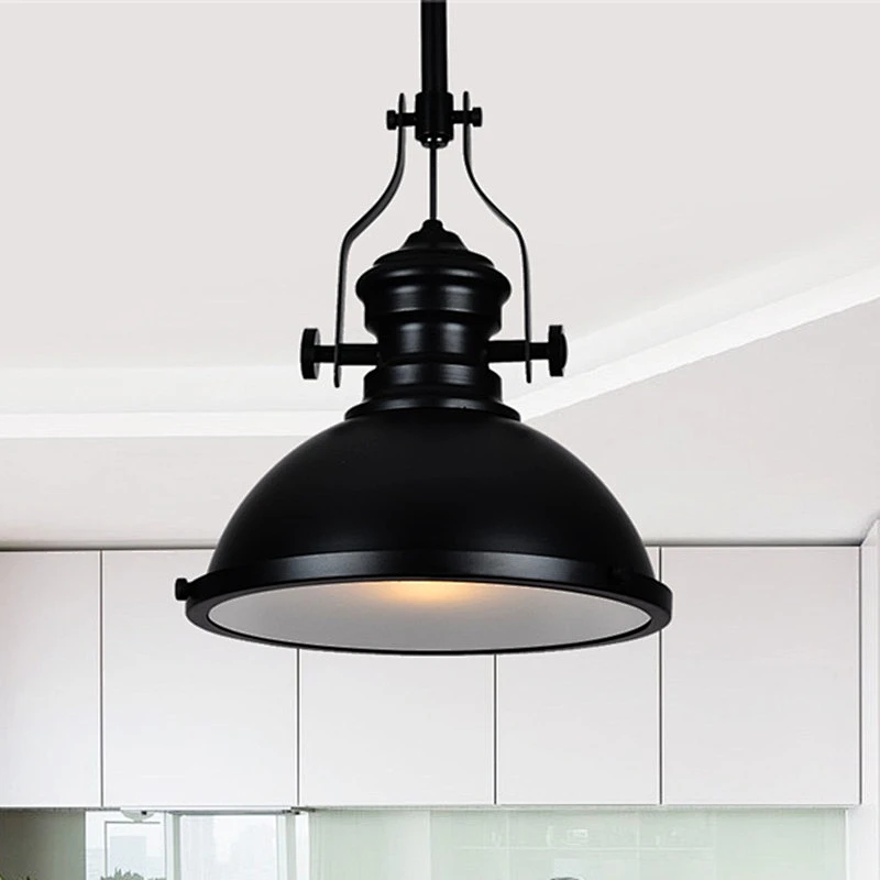 Modern simple living room creative industrial retro iron pendant lamp chandelier