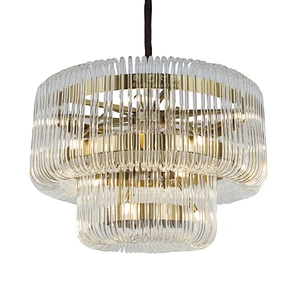 Modern lustre cristal dinding room  luxury new art glass tube lighting chandelier