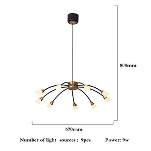 Modern Nordic style decoration pendant light led chandelier lighting