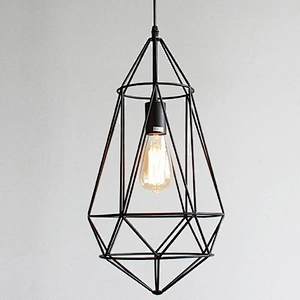 Retro Creative Birdcage Chandelier Iron Pendant Lamp For Dining Room