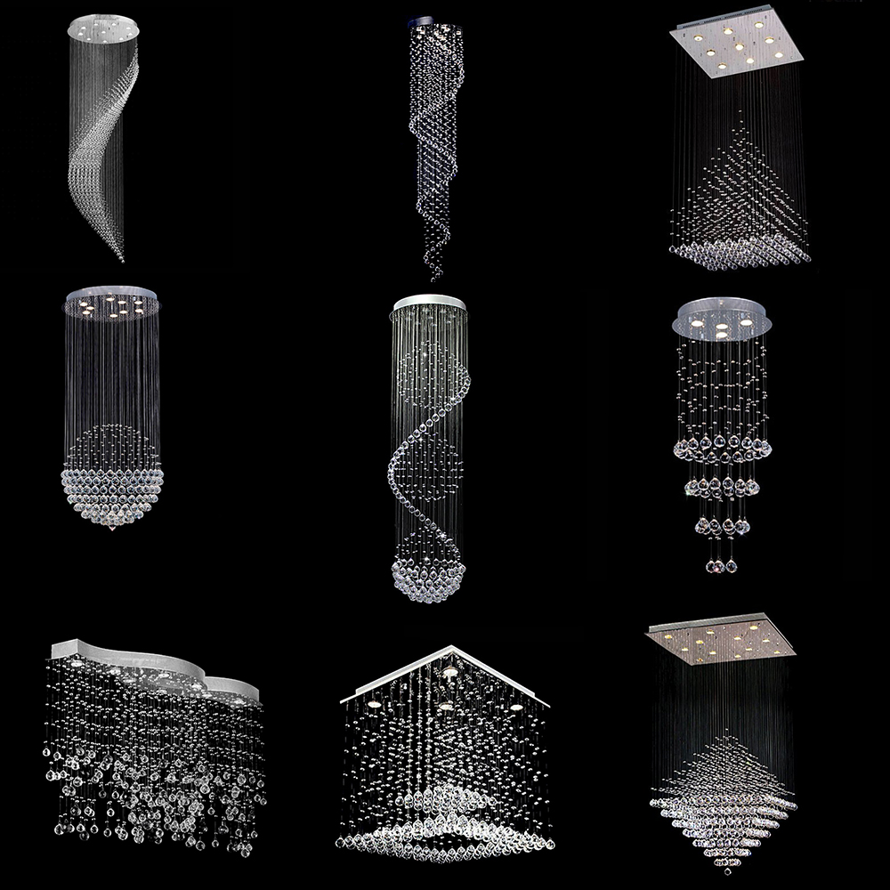 Modern Ceiling Beads Chain Luxury Lighting K9 Crystal Chandelier Contemporary Lighting and Circuitry Design,agi32 Layout 3 Years