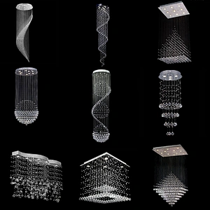 Modern Ceiling Beads Chain Luxury Lighting K9 Crystal Chandelier Contemporary Lighting and Circuitry Design,agi32 Layout 3 Years