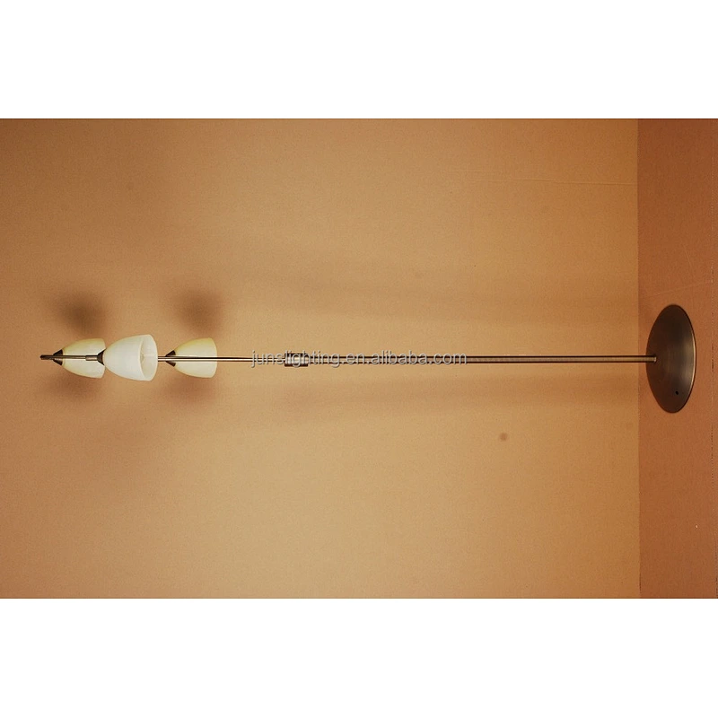 Height Adjustable 3 Arm Opal Glass Floor Lamp Flexible Arm Unique Glass Floor Lamps