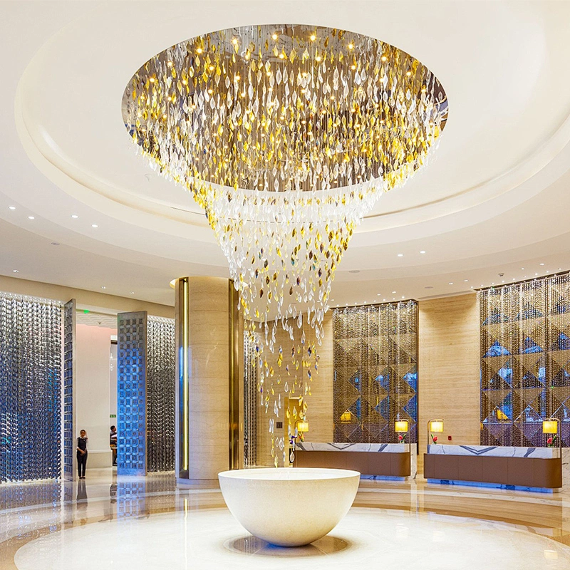 Modern design customized decoration project big Hotel Lobby Chandelier