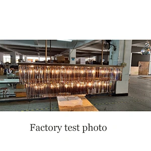 Modern hotel decorative lighting brass luxury crystal chandelier
