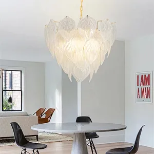 Modern decorative indoor clear crystal hanging pendent lamp chandeliers pendant lights
