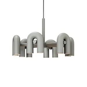 Nordic Living Room Dining Room Modern Designer Chandeliers Art U - Shaped Chandeliers&Pendant Lights Villa Lighting