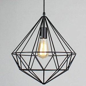 Retro Creative Birdcage Chandelier Iron Pendant Lamp For Dining Room