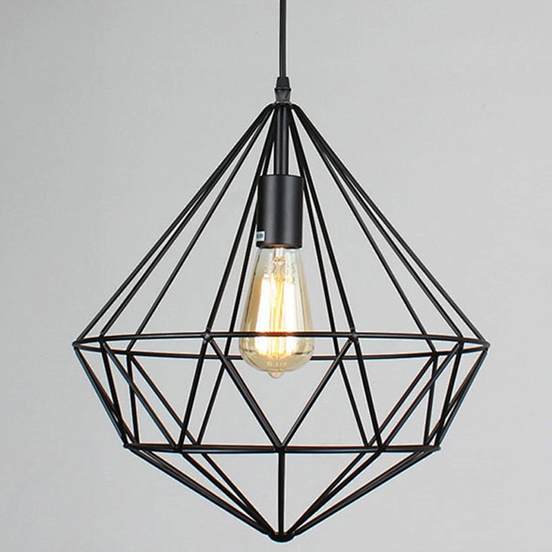 Retro Creative Birdcage Chandelier Iron Pendant Lamp For Dining Room