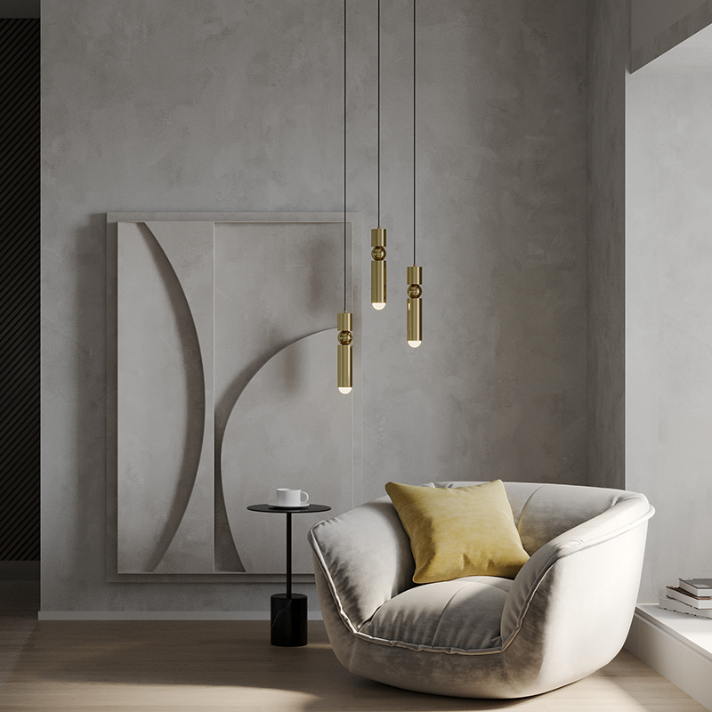 Modern Living Room Aluminum Chandelier Bedroom Bedside Lamp Acrylic  Chandelier