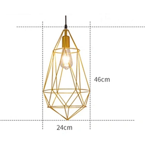 Zhongshan Brass rough design iron cone pendant lamp