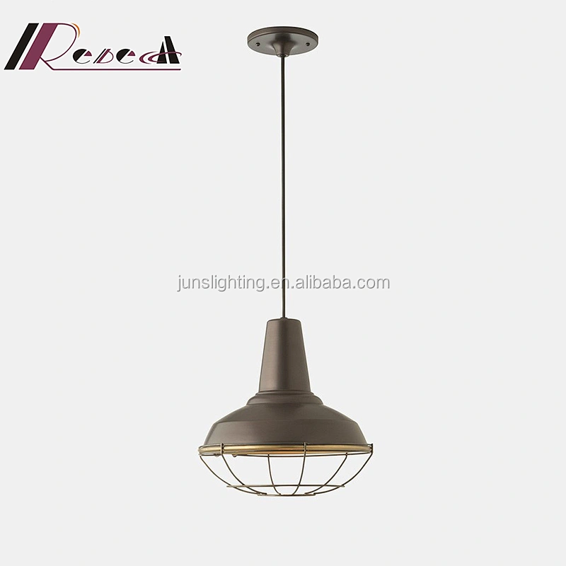 Modern Unique Residential Led Metal Frame Lamp Shade Pendant Light for Dining Room
