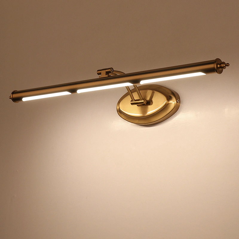 High Quality Classic aluminum Gold Waterpropf  Mirror Wall Light Custom Hotel  Iron LED  9W 12W 16W IP44 Wall Light