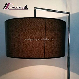 Modern irregular shape round shade floor lamp for living room
