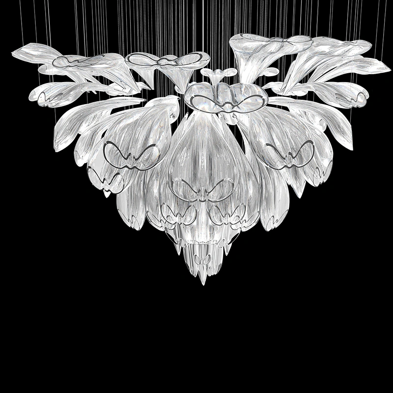 Modern Design Nordic Style Interior Lighting Big Glass Chandelier Pendant Lighting