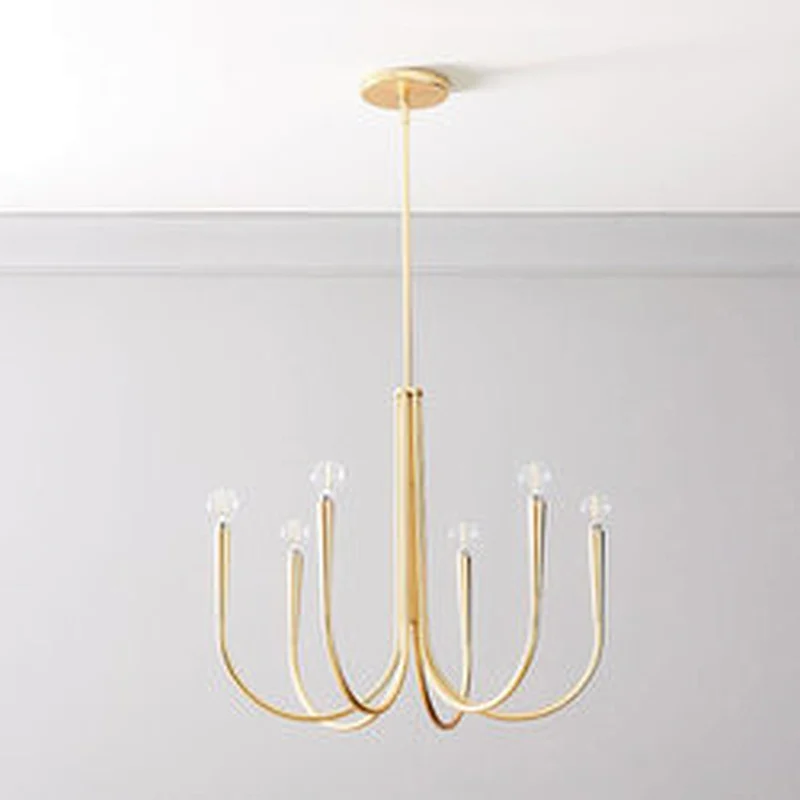 Modern Iron Chandelir For Living Room And Bedroom