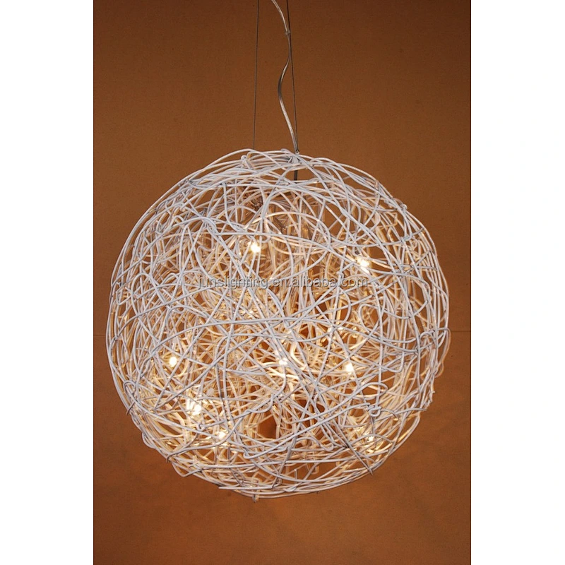 Aluminium wire round ball lighting hanging pendant light