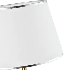 American vintage industrial luxury decorative hotel guest room bedside copper table lamp