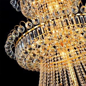 Large hotel lobby stair luxury crystal chandeliers used hotel chandelier from hotel