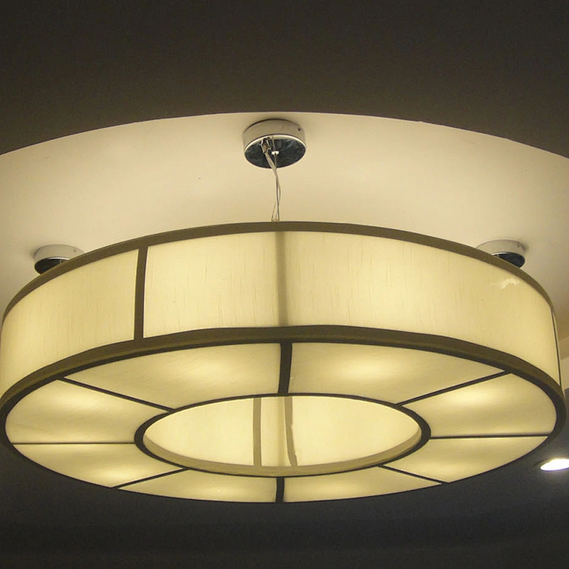 Simple And Modern Chinese Parchment Paper Art Absorbent Ceiling Lamp Villa Club Restaurant Private Engineering Decorative Lamp