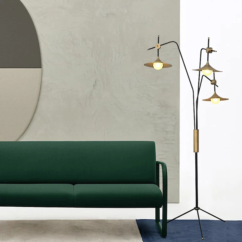 Modern hotel decoration lighting standing tripod floor lamp