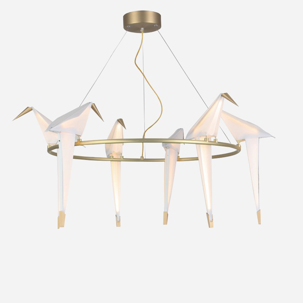 Innovative design modern decorative lighting bird night light lamp led pendent light hotel cafe general chandelier