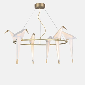 Innovative design modern decorative lighting bird night light lamp led pendent light hotel cafe general chandelier