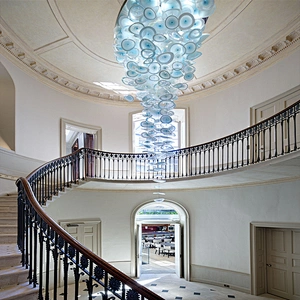 Customizable   luxury  glass chandelier for hotel lobby and stair