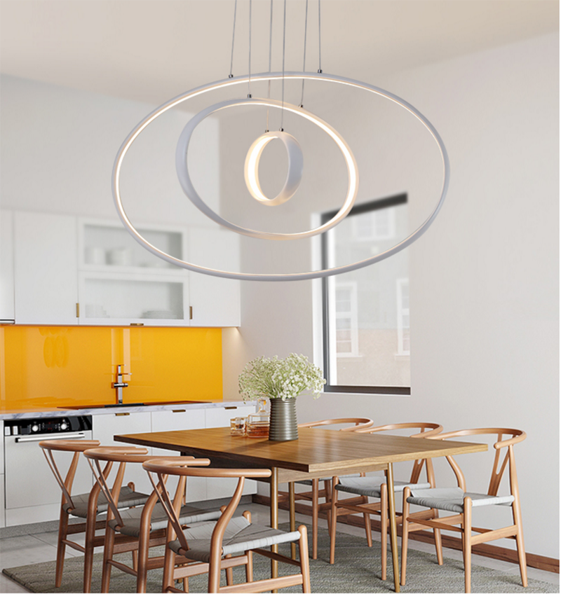 European Style Customized Led Circle Lamp Dining Room Pendant Lamp Chandeliers Pendant Lights