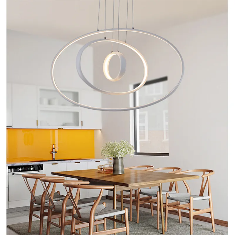 European Style Customized Led Circle Lamp Dining Room Pendant Lamp Chandeliers Pendant Lights