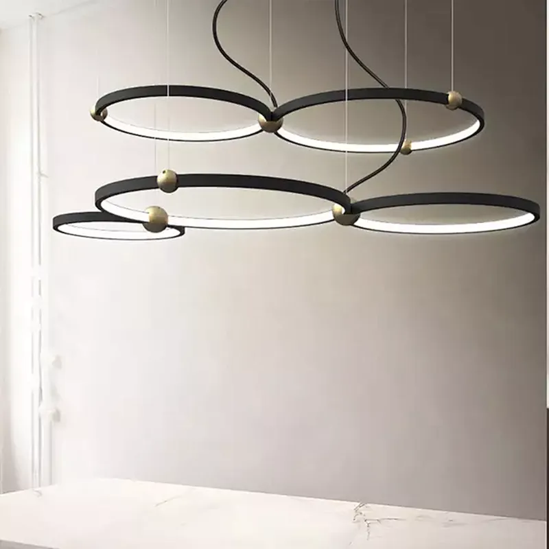 Contemporary  contracted designer  light luxury led glass ball pendant lamp
