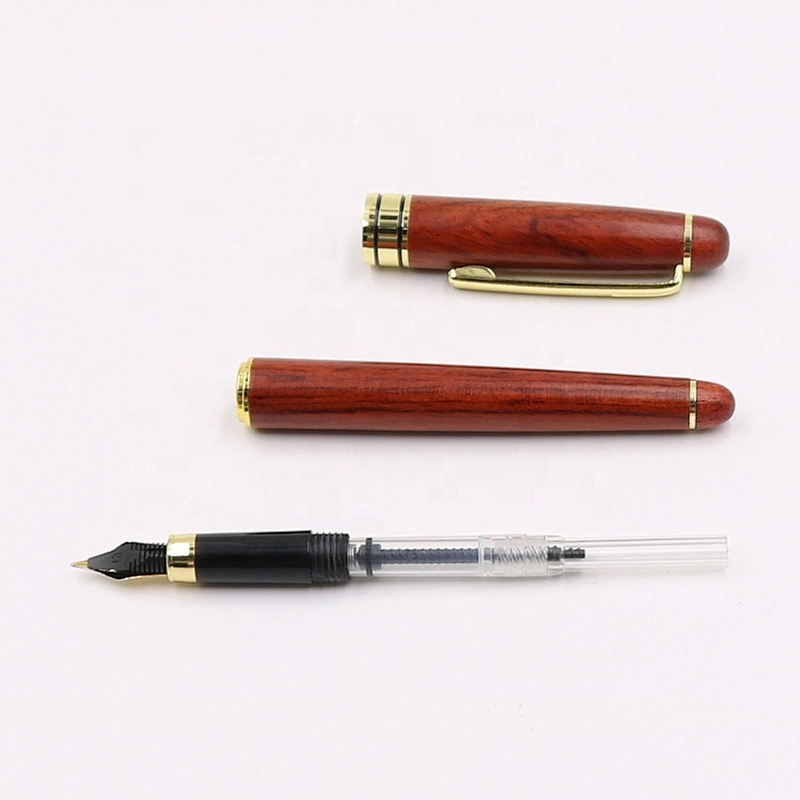 High Quality Wood Fountain Pen In Matching Wood Box With Customer Logo