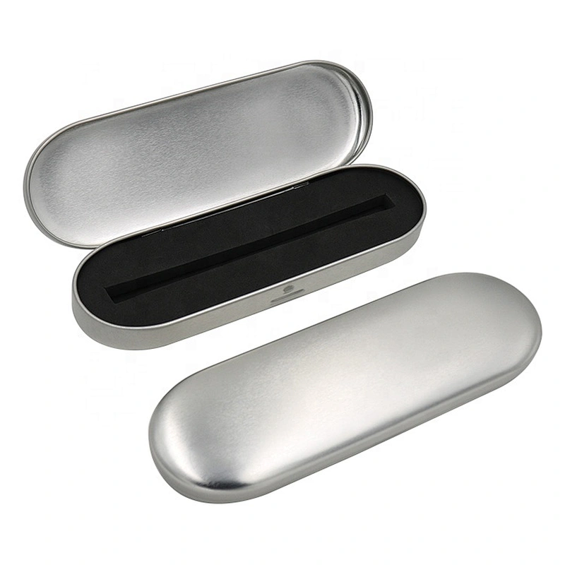 Best Selling Custom Logo Pen Package Square Tin Pen Box Gift