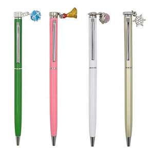 Christmas Gift pen colorful gift pen with small pendant kids gift pen