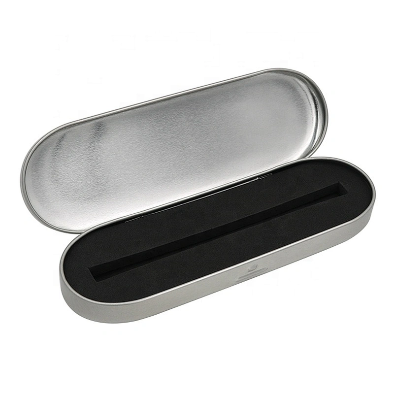 Best Selling Custom Logo Pen Package Square Tin Pen Box Gift