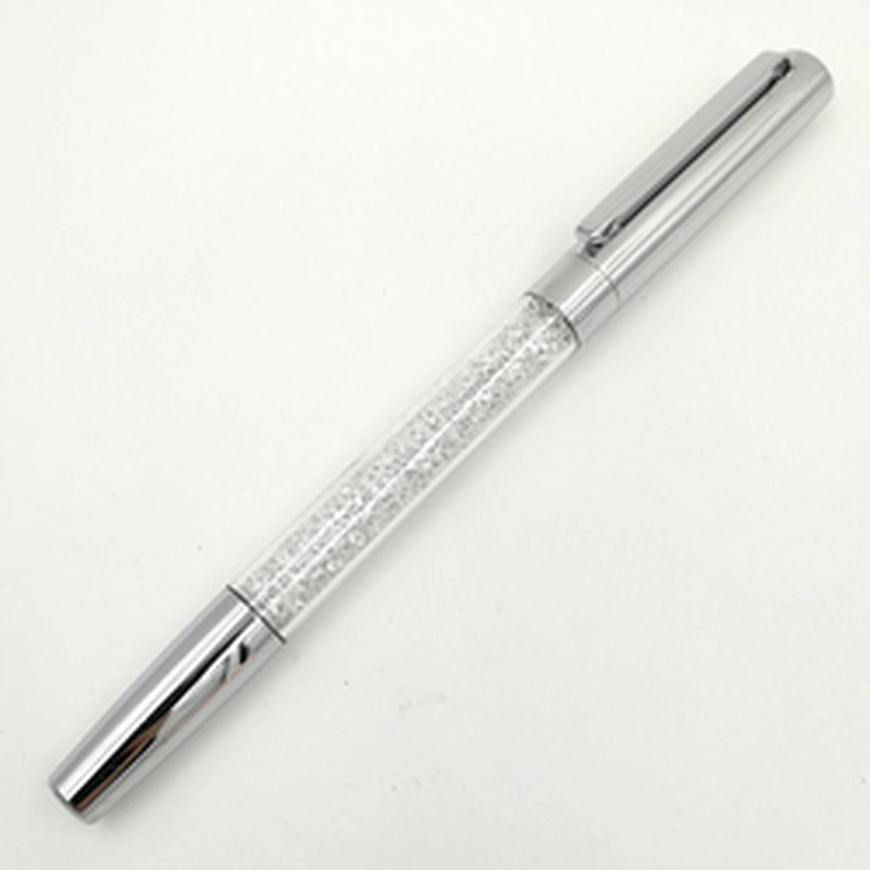 Popular promotional stylish office gift alpen gold clip ballpoint pen glitter crystal ball pen