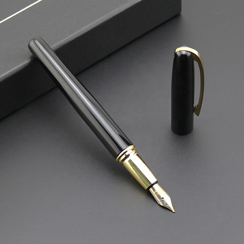 Professional VIP business gift custom logo  gold fountain pen luxurious fountain pen