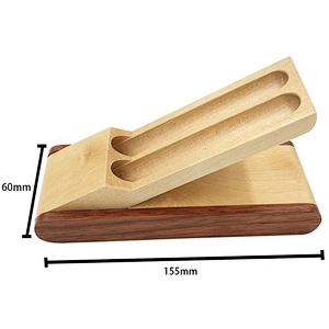 Christmas business gift Customized logo rosewood maple wood roller ball pen with nice wooden gift box