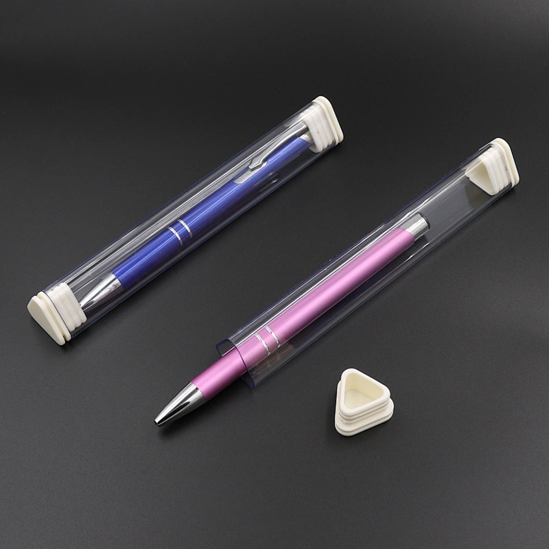 Factory Sales Triangle Pen Box  Transparent Packing Pen Case Box