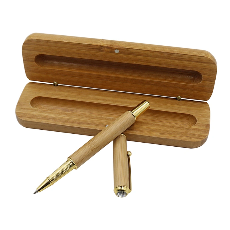 Classic Promotional Bamboo Pen set custom pens logo printed bamboo pens bamboo gift set