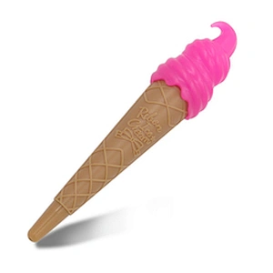 Promotional custom novelty plastic 3d gel cartoon cute ballpoint pen,kawaii pen,ice cream pen