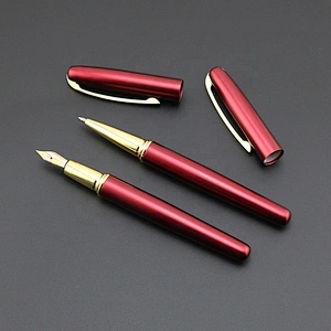 Professional VIP business gift custom logo  gold fountain pen luxurious fountain pen