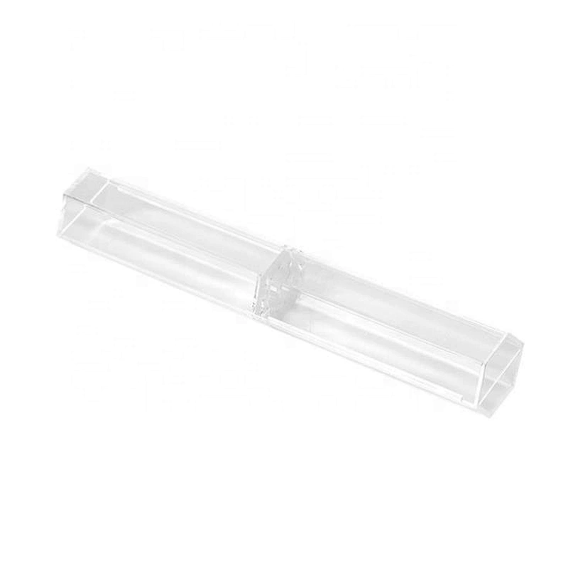 Novelty 6 Sides Transparent Plastic Pen Case