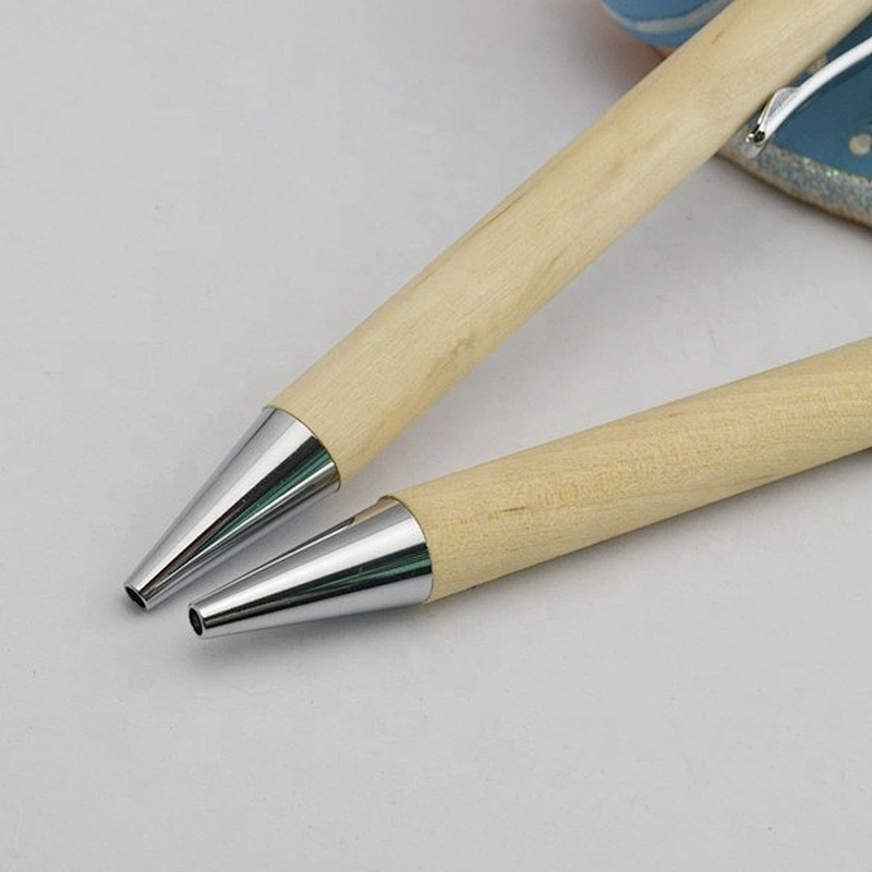 Click Action Recyclable Wood Ballpoint Pen