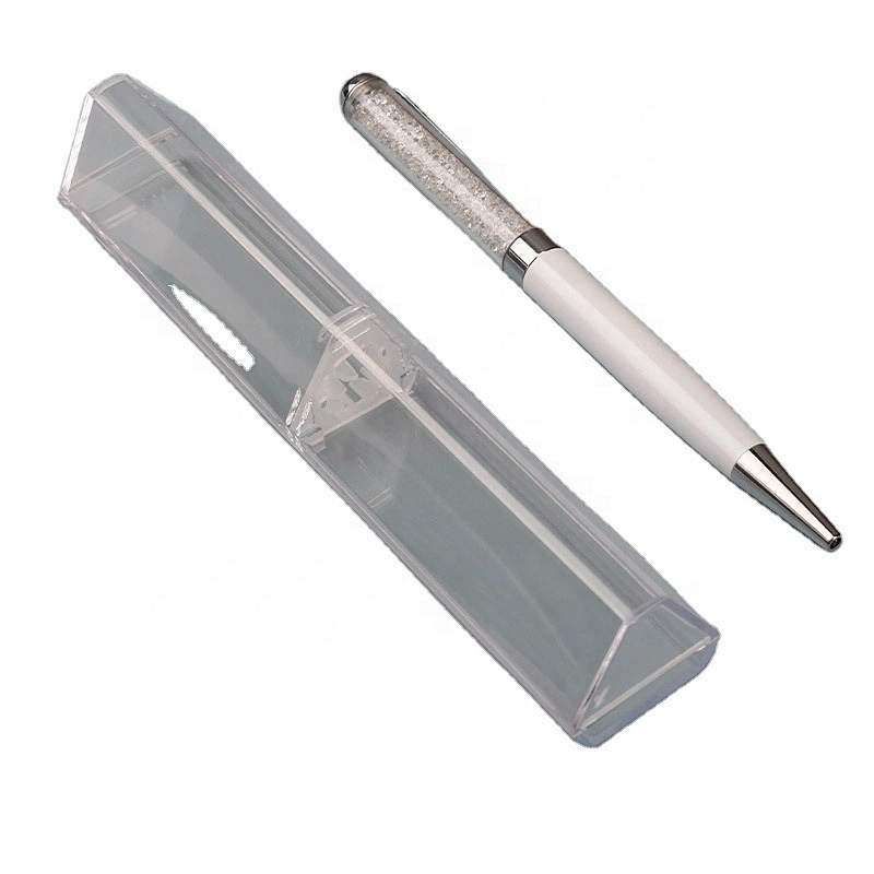 Oem Triangular Plastic Transparent gift Boxes For Promotion pen box , pen case