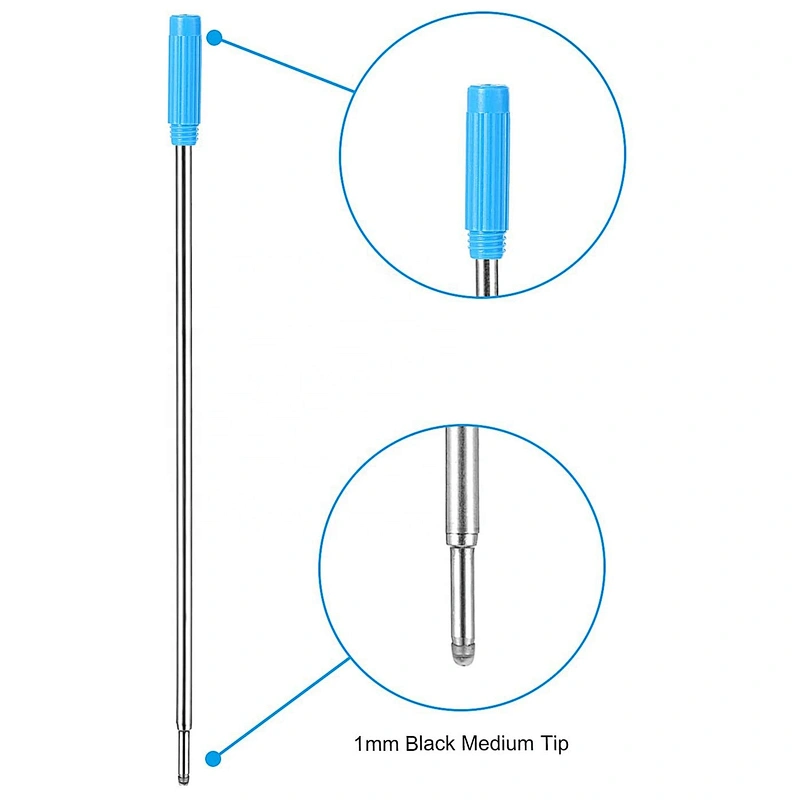 metal  pen cartridge refills ink for slim Ballpoint Pen Replaceable pen refill ballpoint
