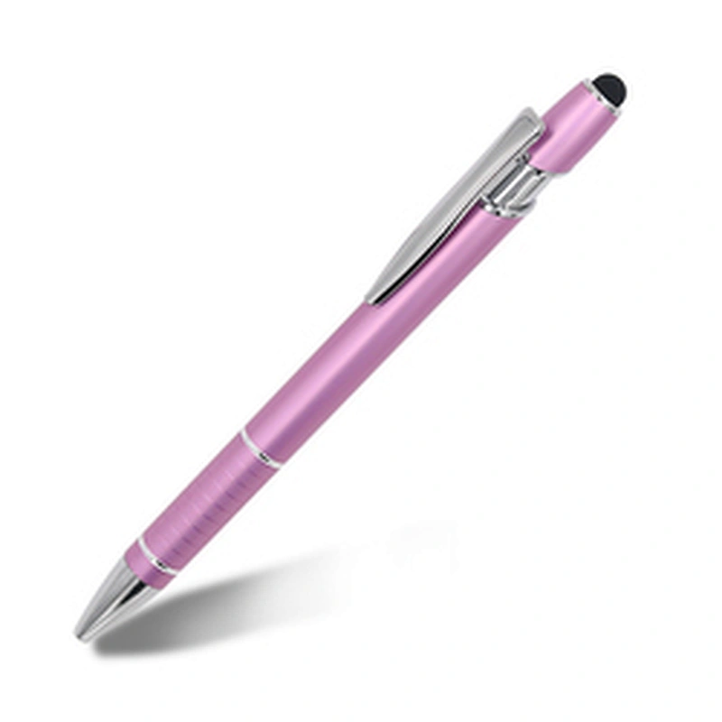 Hot Selling Promotional Metal Ballpoint Pens Stylus Soft touch Screen Pen 2 In 1 With Custom Logo